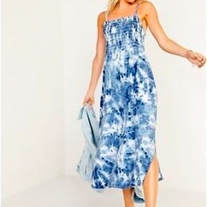 Smocked Fit & Flare Tie-Dye Cami Midi dress from Old Navy